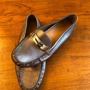 Coach metallic loafers